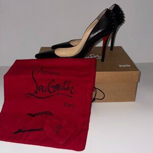 Christian Louboutin Black Spiked Heels